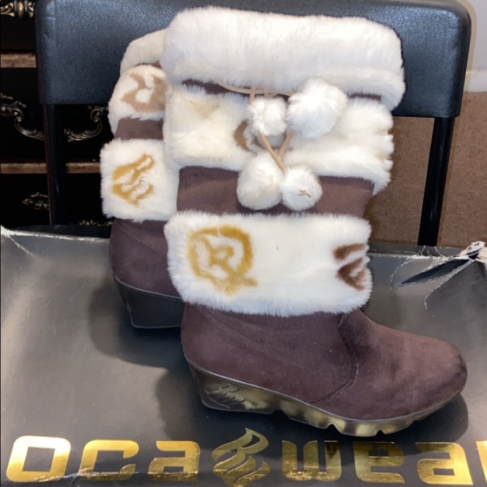 Winter fur boots